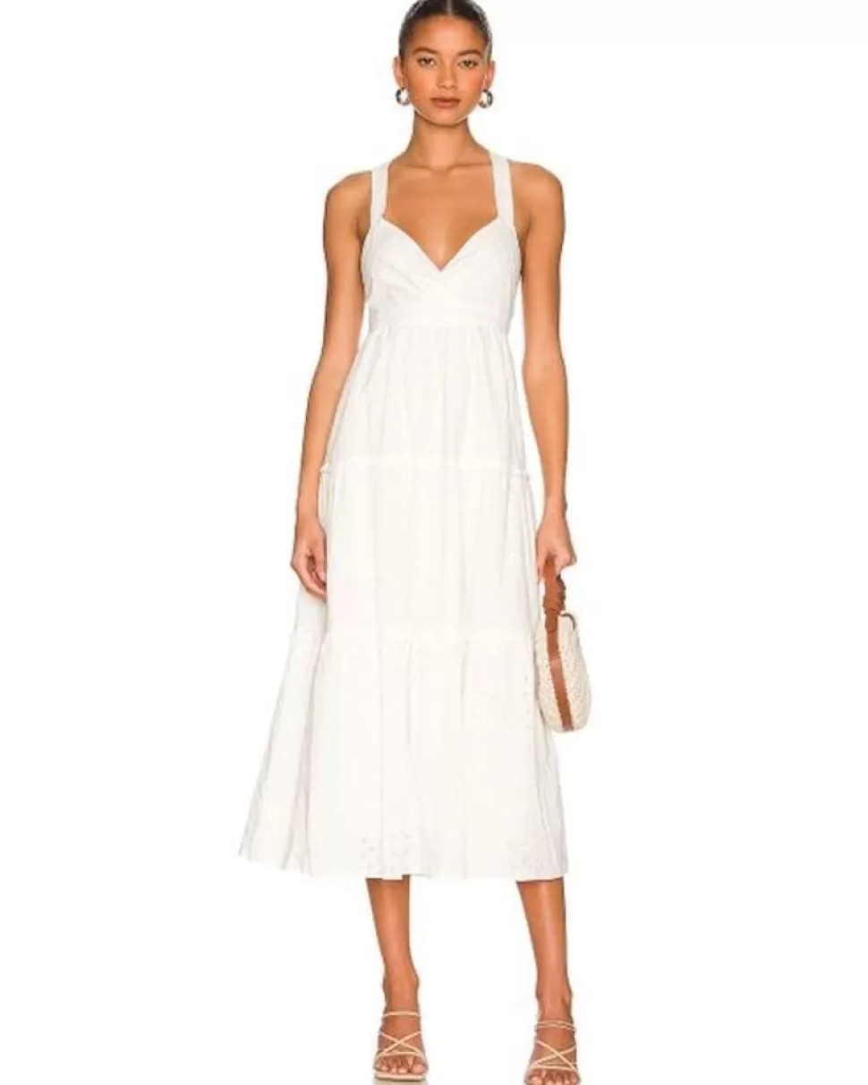 MINKPINK Midi- Lola White Midi Dress