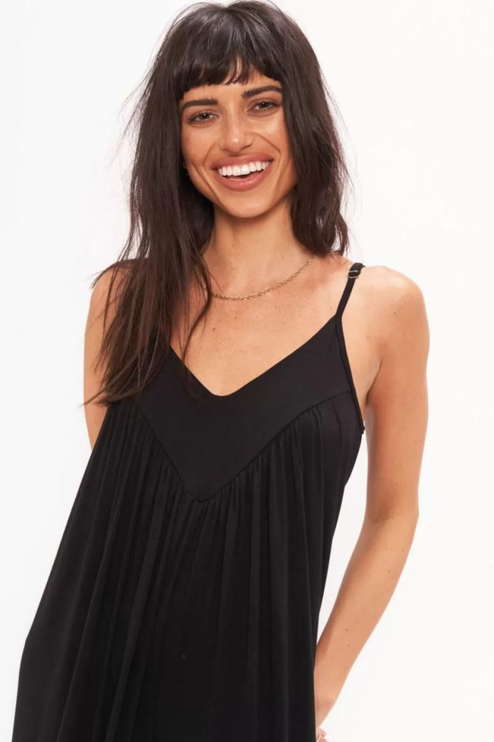 Project Social T Jumpsuit- No Regrets Shirred Jumpsuit