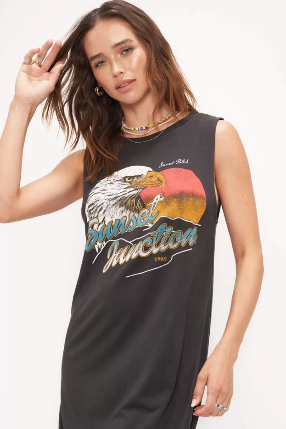 Project Social T Midi- Sunset Junction Tank Dress