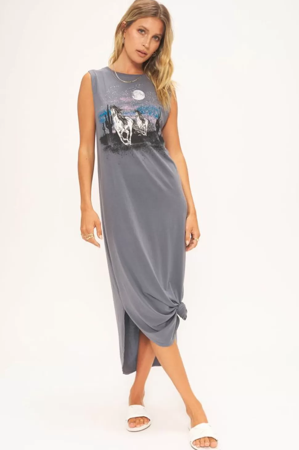 Project Social T Maxi- Wild Horses Tank Dress