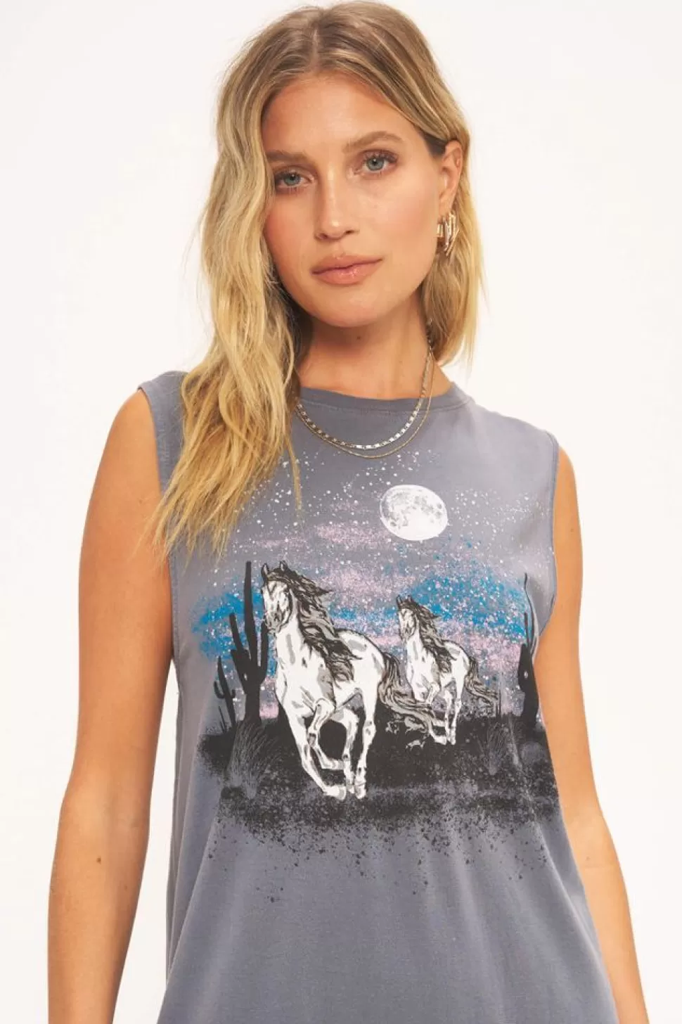 Project Social T Maxi- Wild Horses Tank Dress