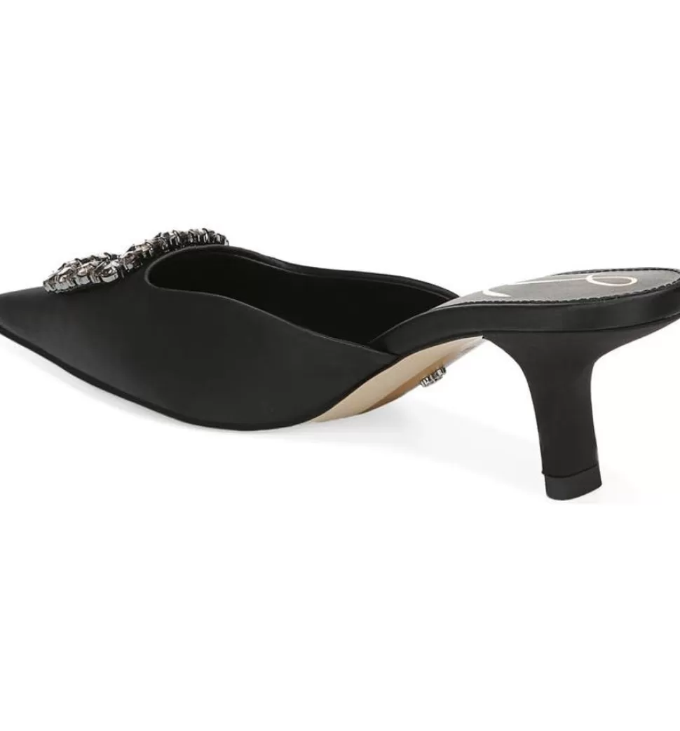 Sam Edelman Heel- Brit Jewel Black Satin