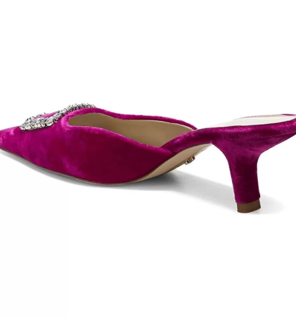 Sam Edelman Heel- Brit Jewel Raspberry Velvet