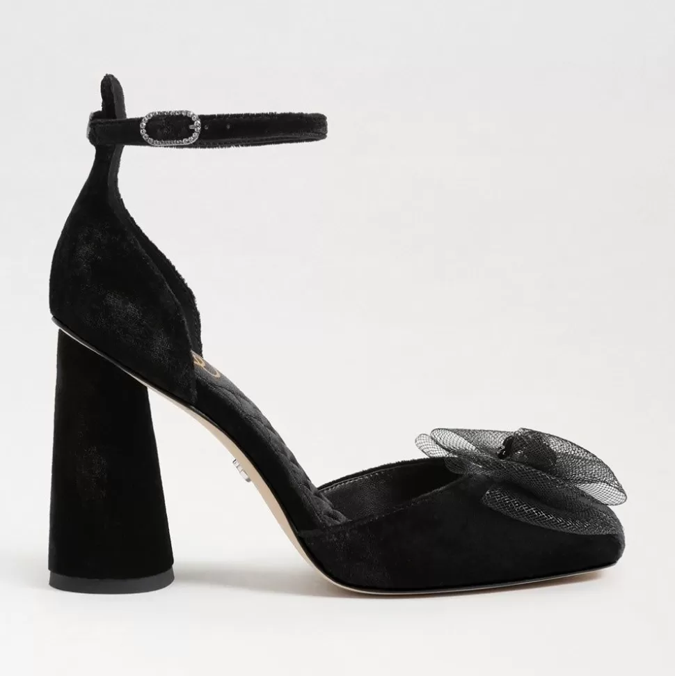 Sam Edelman Heel- Colter Ankle Strap Block Heel Black