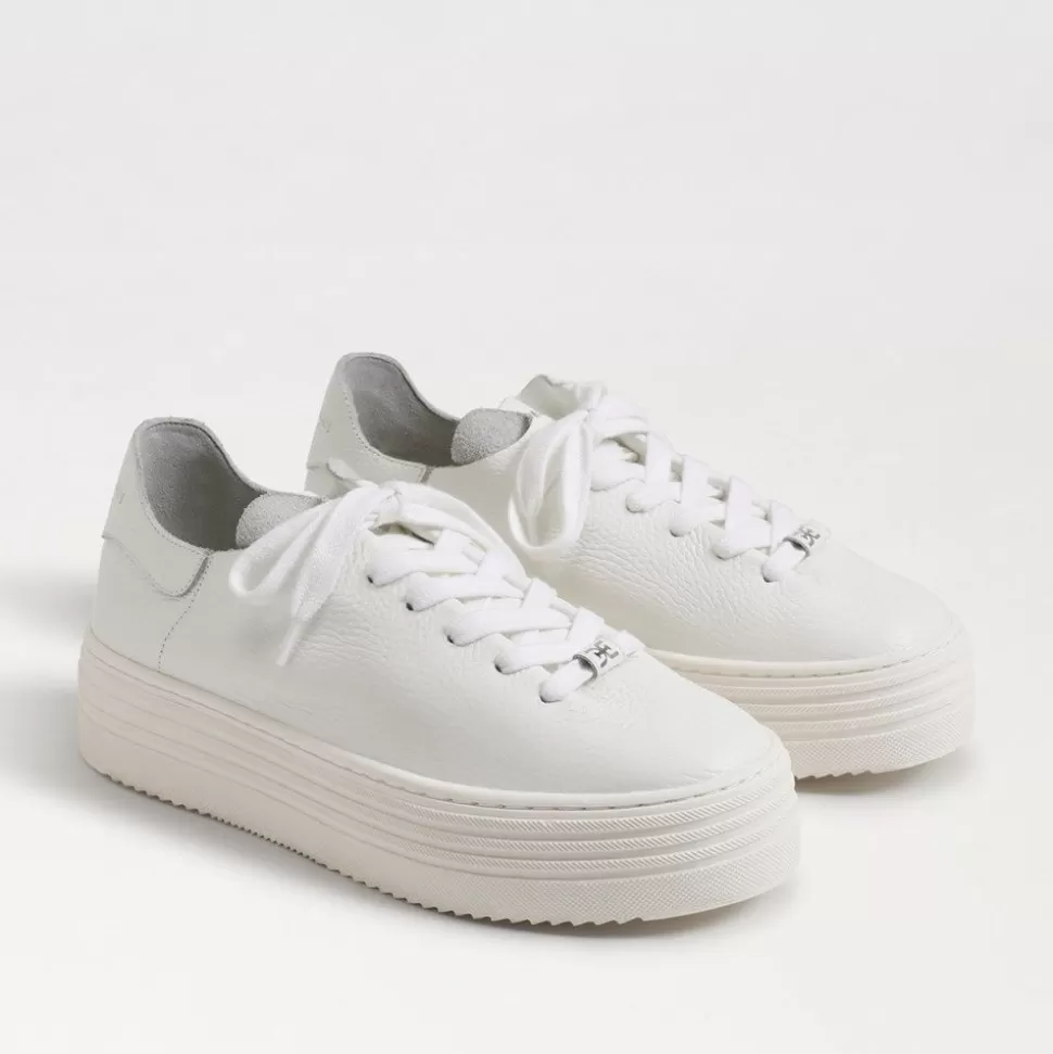 Sam Edelman Sneaker- Pippy White Leather Sneaker