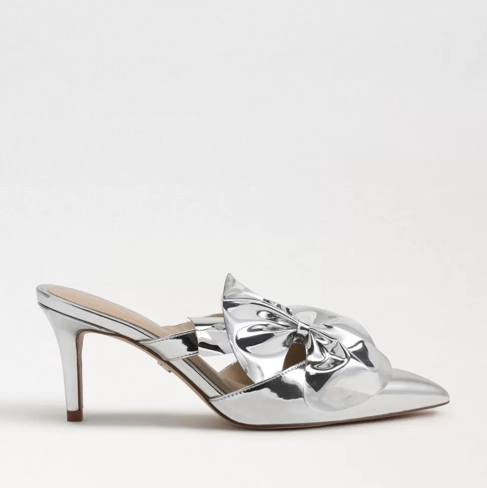 Sam Edelman Heel- Veranda Mule Pump Soft Silver