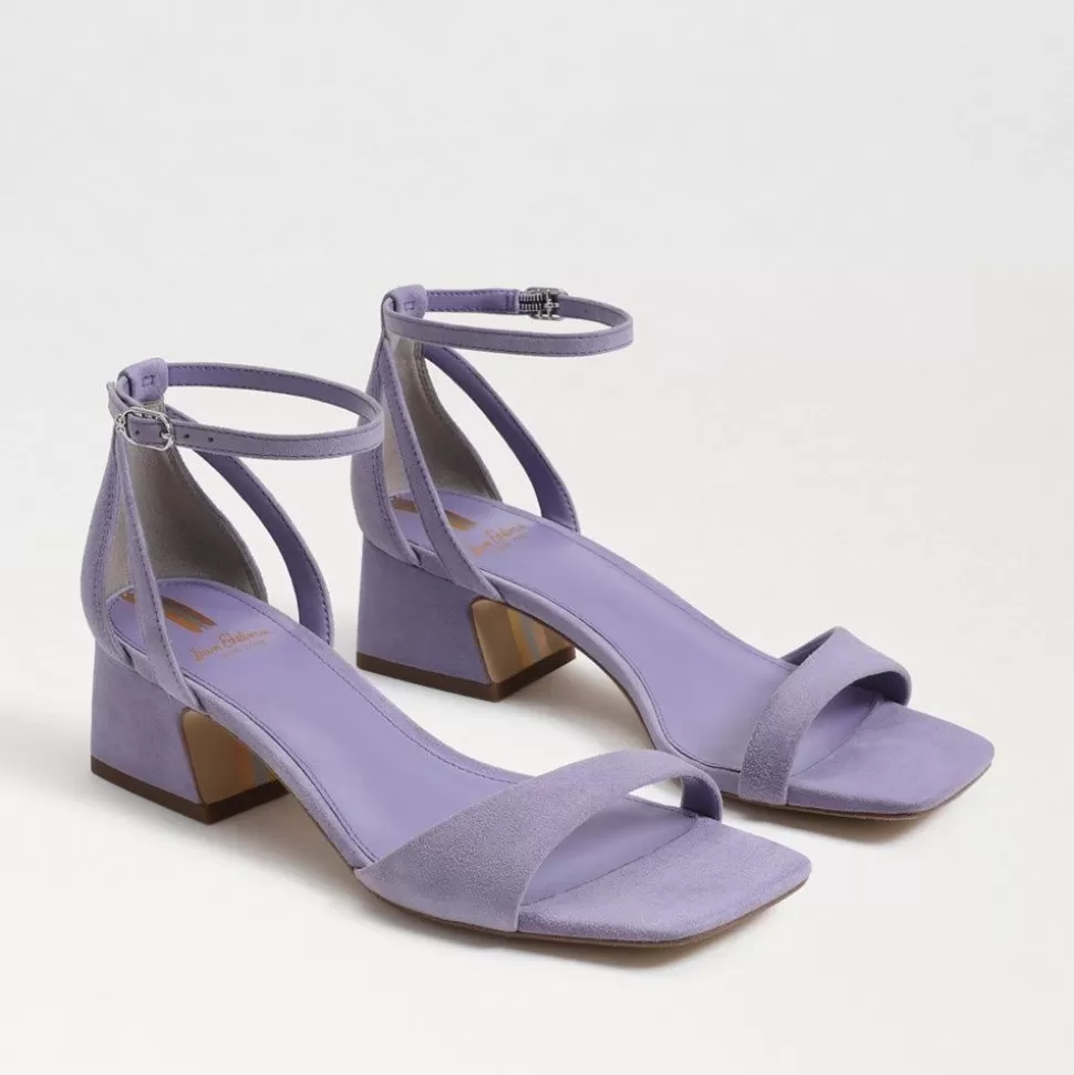 Sam Edelman Heel- Wilson Kitten Heel In Purple Iris