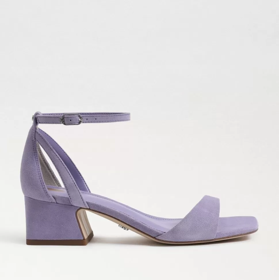 Sam Edelman Heel- Wilson Kitten Heel In Purple Iris