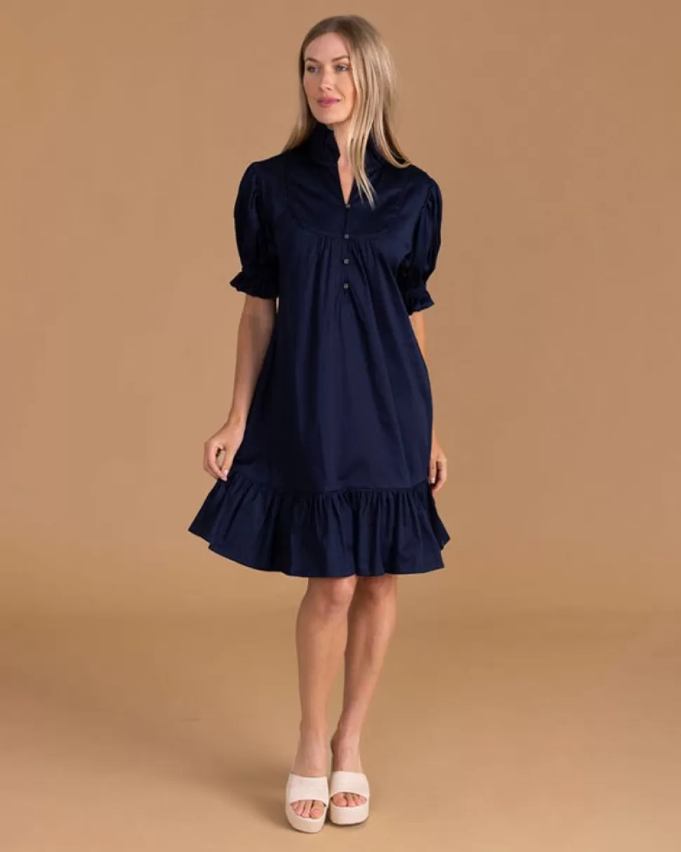 S'edge Apparel Midi-S'Edge Apparel Erin Dress In Passport