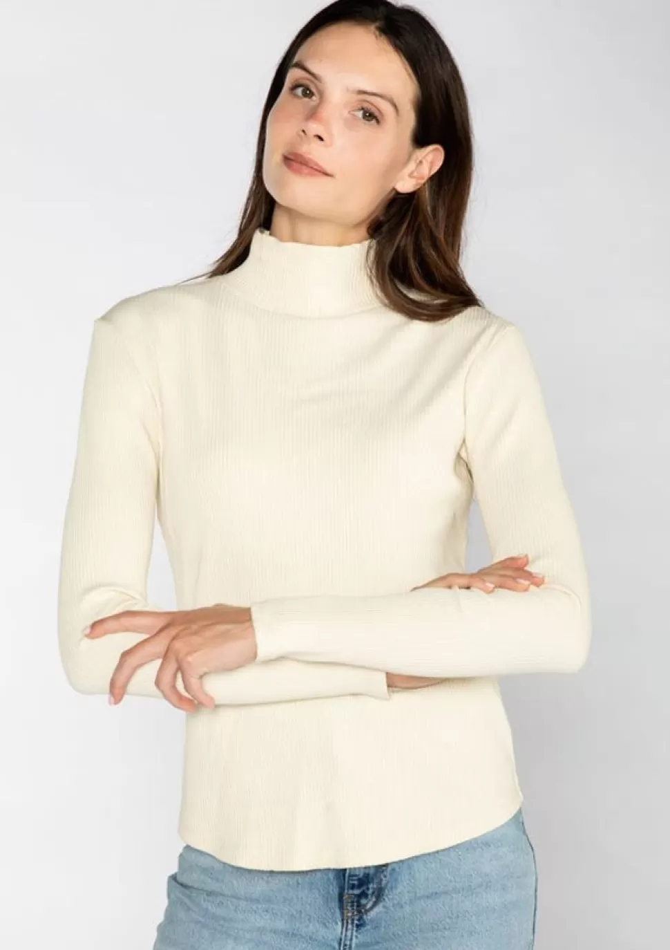 S'edge Apparel Blouses-S'Edge Apparel Olivia Top Meringue