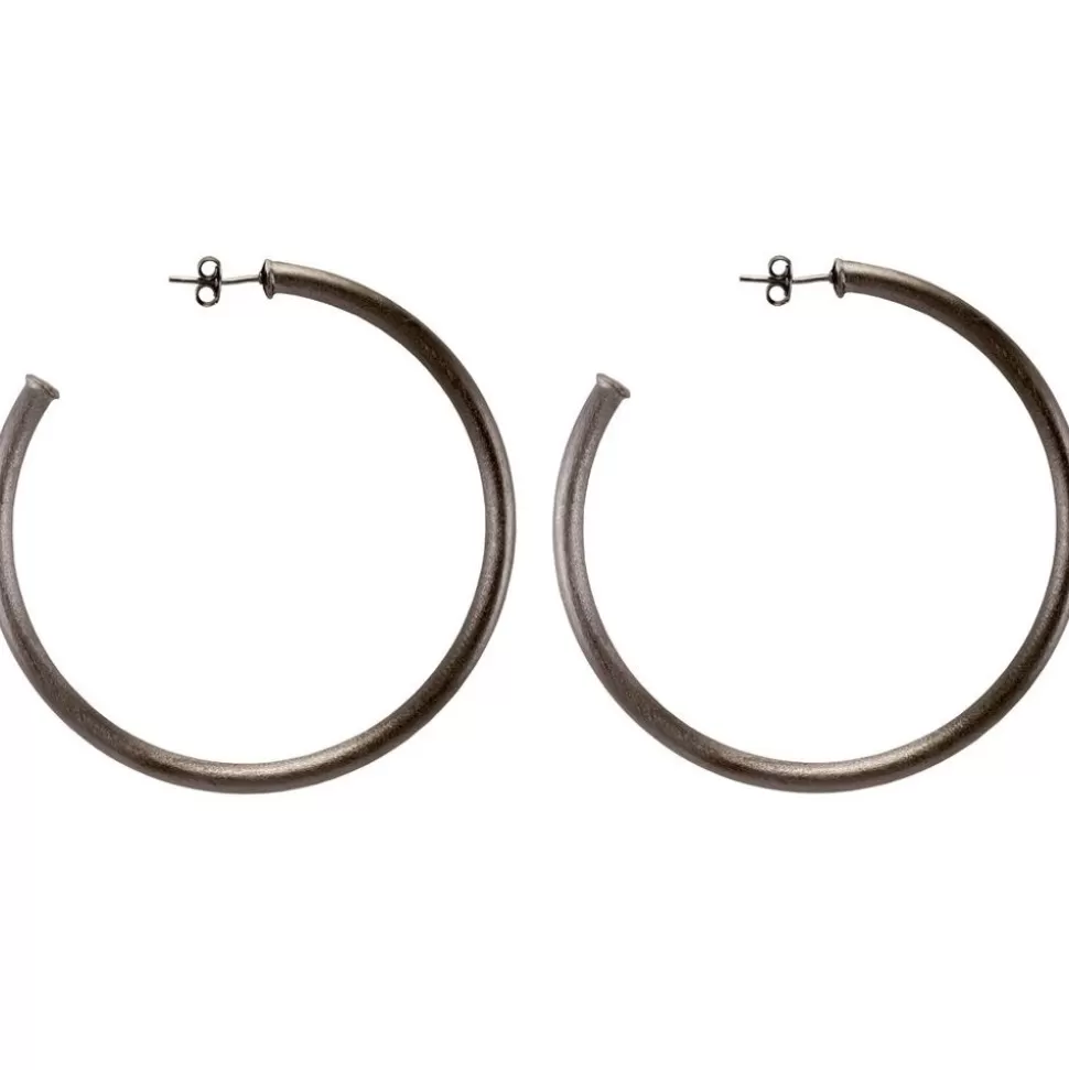 Sheila Fajl Jewelry- Everybody'S Favorite Hoop Gun Metal