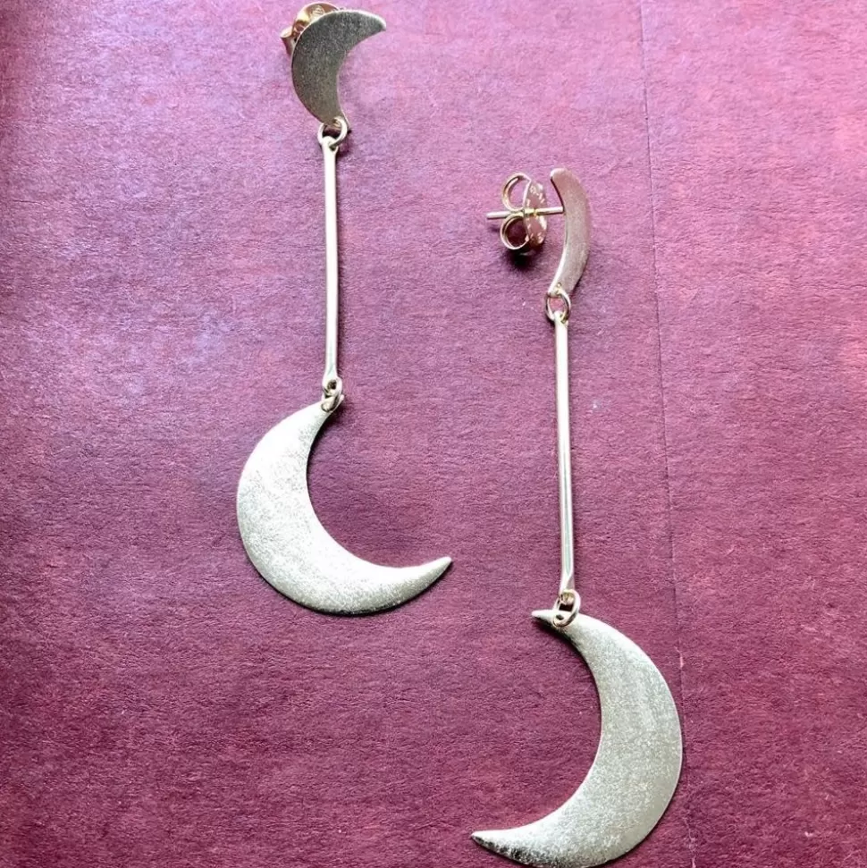 Sheila Fajl Jewelry- Manduka Earrings Silver