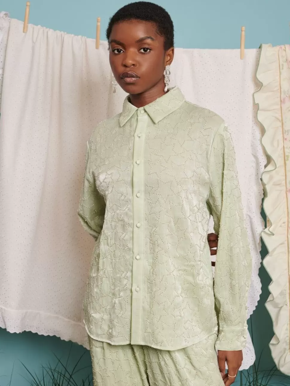 Sister Jane Blouses- Sugar Star Bead Shirt