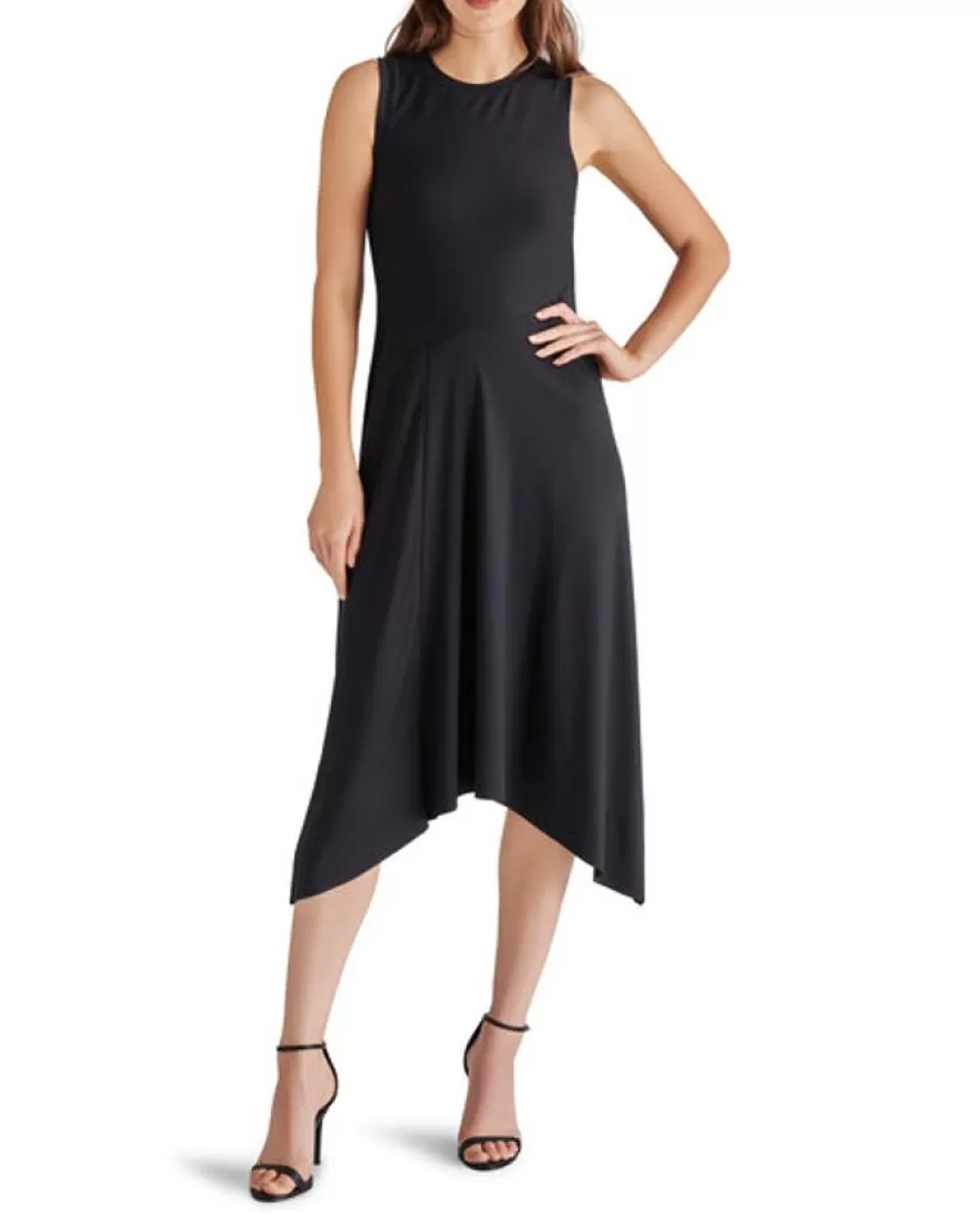 Steve Madden Midi- Anisa Black Dress