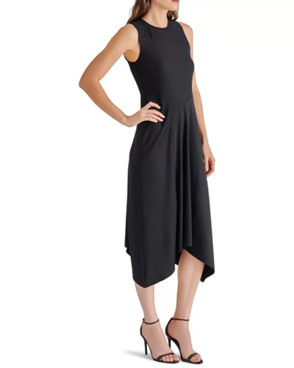 Steve Madden Midi- Anisa Black Dress