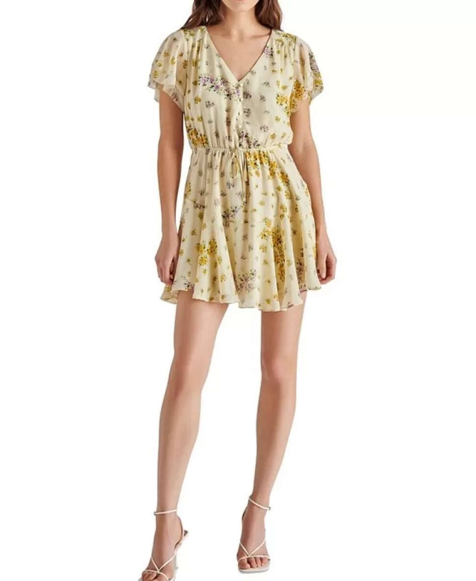 Steve Madden Mini- Kirsty Floral Chiffon Minidress