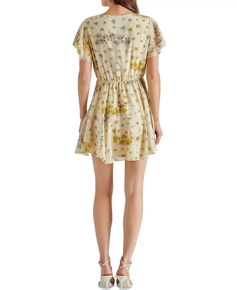 Steve Madden Mini- Kirsty Floral Chiffon Minidress