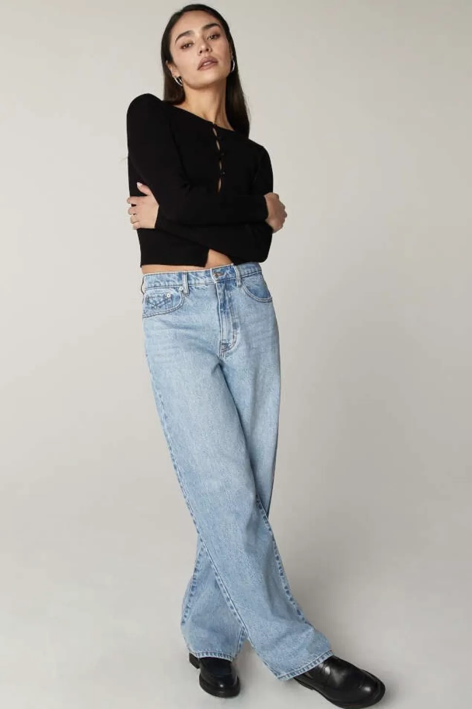 Unpublished Jeans- Rumi High-Rise Stacked Leg In Highland